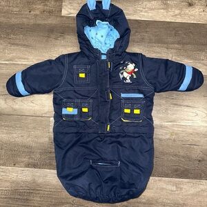 Navy Blue Disney Infant Snowsuit